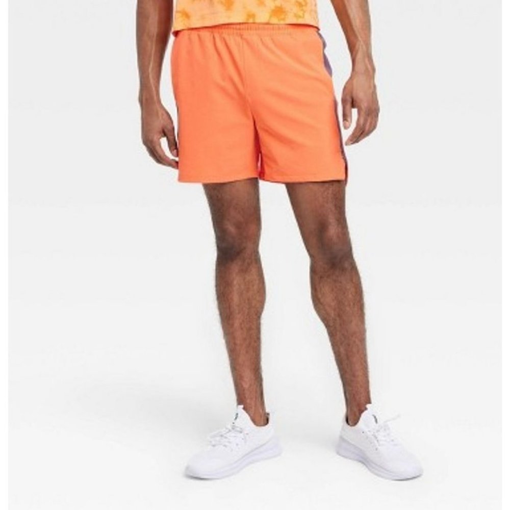 All in Motion - Men's Trail Shorts 6" - Orange - XXL